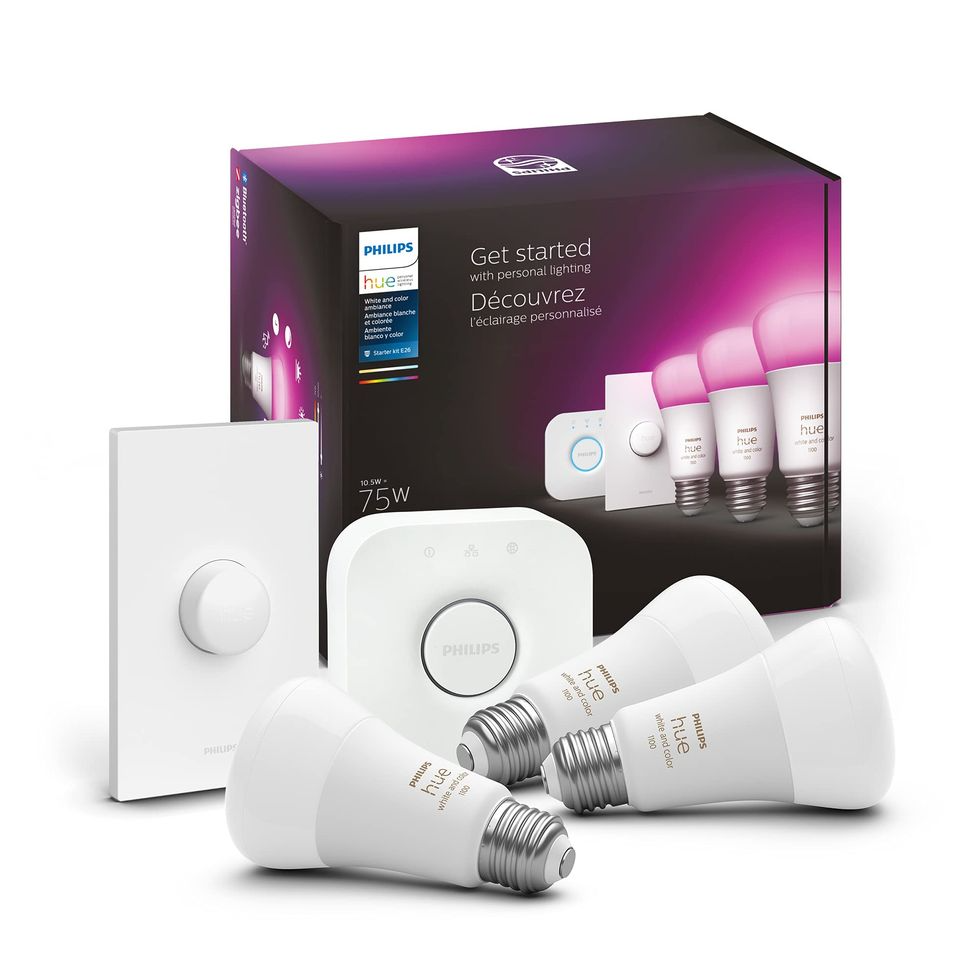 Philips Hue A19 White and Color LED Smart Lighting Kit